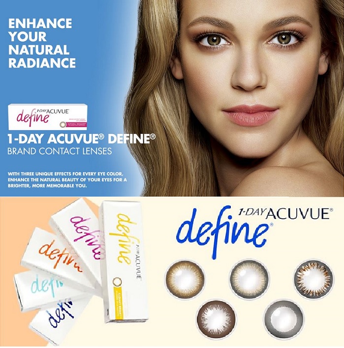 1-Day Acuvue Define Radiant collection by Johnson & Johnson